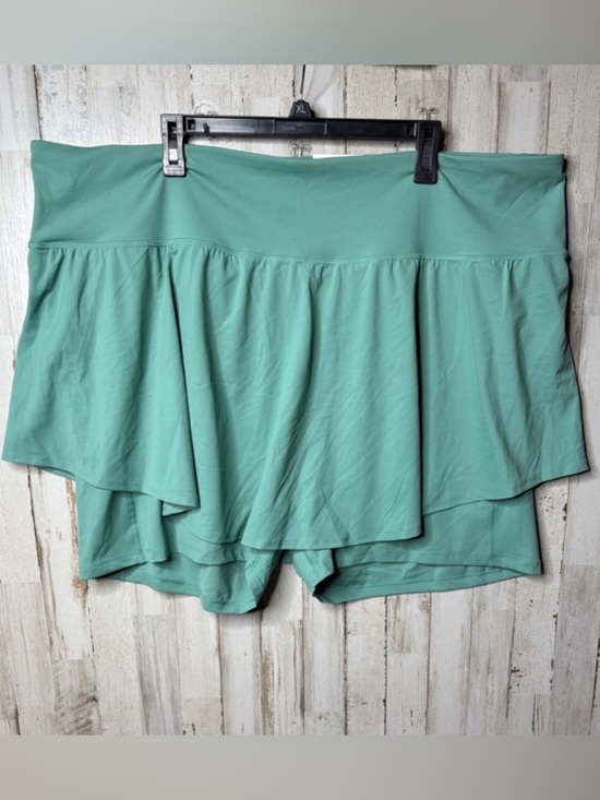 Old Navy Pants - Old Navy Womens Extra High-Waisted PowerSoft Pleated Sage  Skort Plus Size 4X